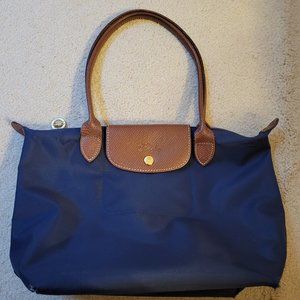 Longchamp Le Pliage Original Collection Travel Tote Shoulder Bag Large Navy Blue